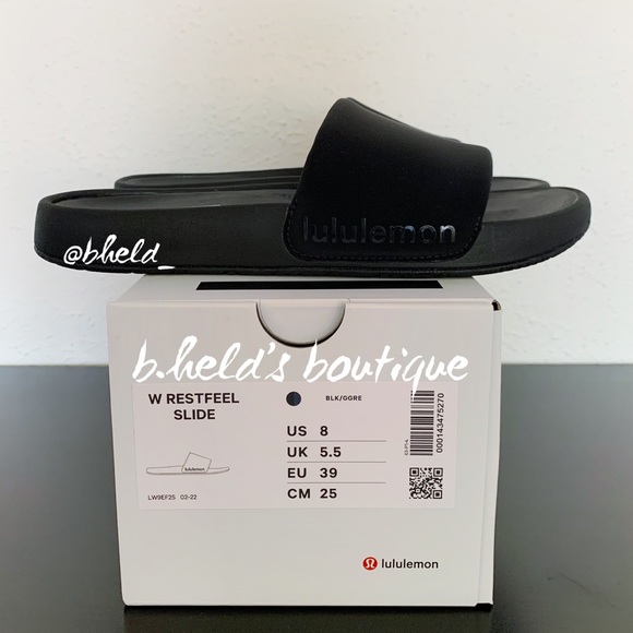 lululemon athletica Shoes - lululemon Restfeel Women’s Slide Black/Graphite Grey Sizes 7, 8, 9, & 10 New NWT